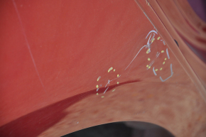 Quarter wing rear right Chevrolet Volt 11-15 red on the body, pokes