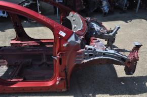 Front right quarter Chevrolet Volt 11-15 red on the body, pokes