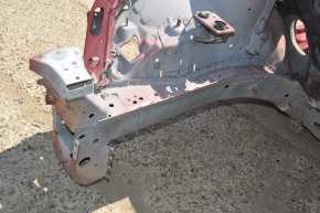 Front right quarter Chevrolet Volt 11-15 red on the body, pokes