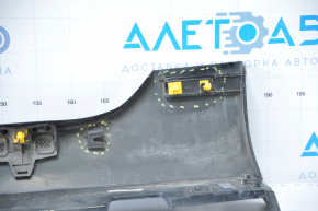 Right threshold Hyundai Sonata 15-17 usa SE black broken fasteners, dented, scratches