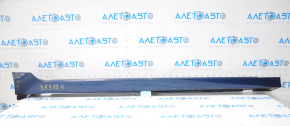 Right threshold Hyundai Sonata 15-17 SE blue dented fasteners, scratches