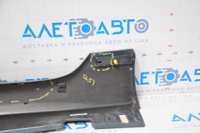 Right threshold Hyundai Sonata 15-17 SE blue broken fasteners, no central fasteners