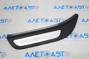 Door sill outer rear left Audi Q5 8R 09-17 black with chrome, broken guides