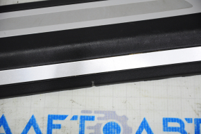 Door sill outer rear right Audi Q5 8R 09-17 black with chrome, broken guides, scratches