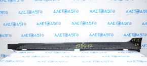 Left threshold Hyundai Sonata 15-17 SE black no center mount, broken mounts, dented, sawed
