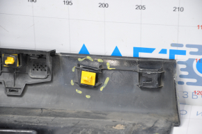 Left threshold Hyundai Sonata 15-17 SE black no center mount, broken mounts, dented, sawed