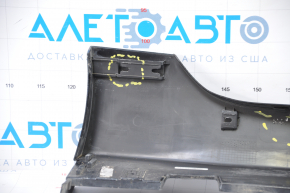 Left threshold Hyundai Sonata 15-17 SE black broken fasteners, no central fasteners, sawed off