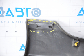 Left threshold Hyundai Sonata 15-17 SE gray broken fasteners, dented from below