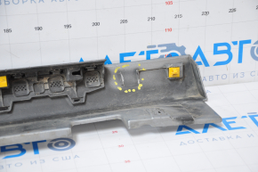 Left threshold Hyundai Sonata 15-17 SE gray broken fasteners, dented from below