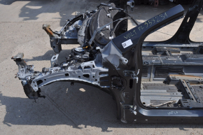 Front left quarter Chevrolet Volt 11-15 graphite on body, burnt