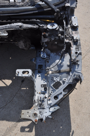 Front left quarter Chevrolet Volt 11-15 graphite on body, burnt