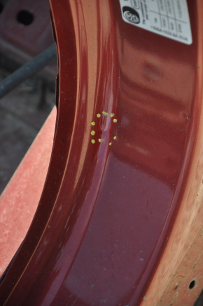 Body pillar central left Ford Fusion mk5 13-20 red on the body, pokes