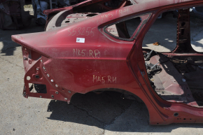 Quarter wing rear right Ford Fusion mk5 13-20 red on the body, pokes