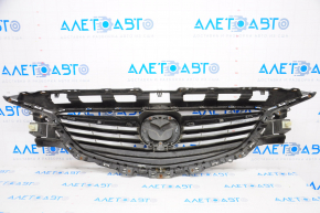 Radiator grill Mazda 6 13-17 complete with badge, sand, broken mount