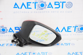 Right side mirror assembly Mazda 6 13-16 5 pins, turn signal, red