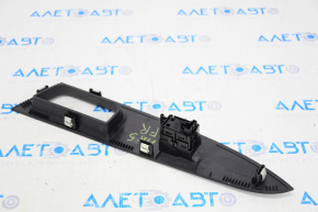 Front right window lift control Ford Fusion mk5 13-20 black with chrome, auto, with overlay, structure