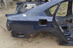 Quarter wing rear right VW Passat b7 12-15 USA blue on the body, dented, bumps
