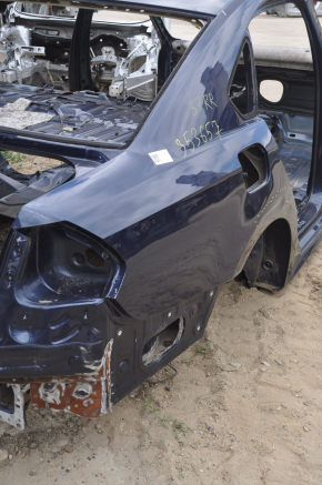 Quarter wing rear right VW Passat b7 12-15 USA blue on the body, dented, bumps