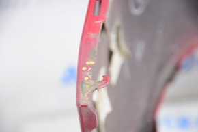 Front bumper bare Mazda 6 13-17 without washers and parking sensors, red, tears cracks, broken fasteners