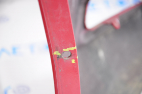 Front bumper bare Mazda 6 13-17 without washers and parking sensors, red, tears cracks, broken fasteners