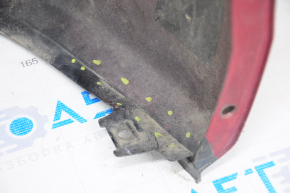 Front bumper bare Mazda 6 13-17 without washers and parking sensors, red, tears cracks, broken fasteners
