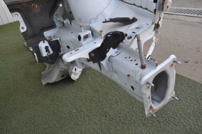 Front left quarter Ford C-max MK2 13-18 white with central pillar, dented, bumps