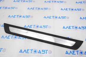 Door sill trim front left Jeep Grand Cherokee WK2 11-21 black with chrome, scratches