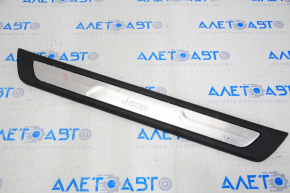 Door sill trim front right Jeep Grand Cherokee WK2 11-21 black with chrome, scratches