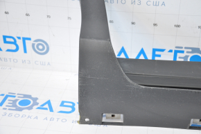 Right threshold Ford Escape MK3 13-16 pre-restoration mudguard mounts are torn off, guides are broken, scratches