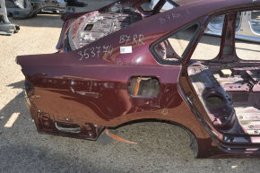 Quarter wing rear right VW Passat b7 12-15 USA burgundy on the body, butts