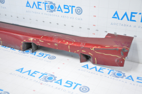 Right threshold Lincoln MKZ 13-20 red with seals, broken fastening, dented, sawed