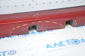 Right threshold Lincoln MKZ 13-20 red with seals, broken fastening, dented, sawed