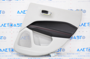 Door trim card rear right Jeep Compass 17-21 gray, black insert, red stitching