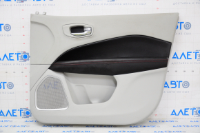 Door trim card front right Jeep Compass 17-20 gray, black insert, red stitching