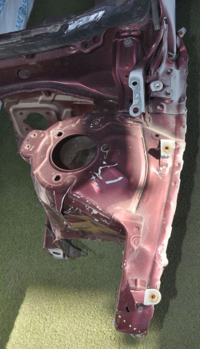 Front quarter left Toyota Avalon 13-18 burgundy with central pillar, without side member