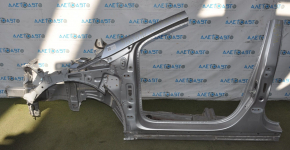 Front left quarter Chevrolet Volt 16- silver with central pillar