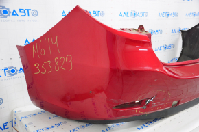 Rear bumper bare Mazda 6 13-17 usa red, tears, cracks in fasteners