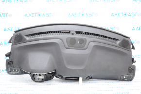 Torpedo front panel with AIRBAG Jeep Compass 17-21 black, gray overlays