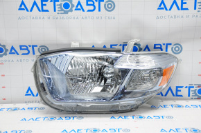 Headlight front left Toyota Highlander 08-10 bare hybrid halogen