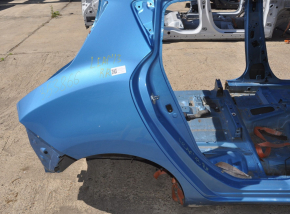 Quarter wing rear right Nissan Leaf 13-17 blue on the body, pokes