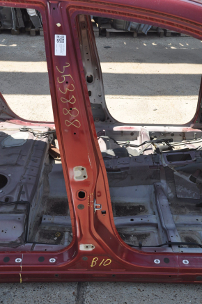 Body pillar central right Subaru b10 Tribeca burgundy on body, bumpers