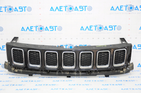 Radiator grill grill Jeep Compass 17-21 assembled 3 parts, chrome inserts
