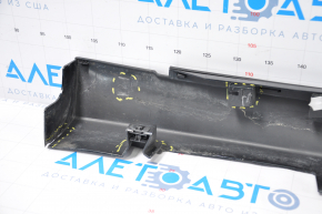 Left threshold Ford Fusion mk5 13-20 green broken fasteners, tears, dented, scratches