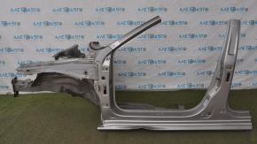 Front left quarter VW Passat b7 12-15 USA gray with central pillar, dented