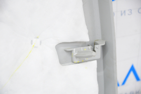 Jeep Compass 17-21 lower tailgate trim gray, plastic turned white, guide broken