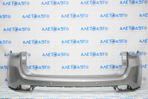 Rear bumper bare upper part Jeep Compass 17-21 for parking sensors, silver