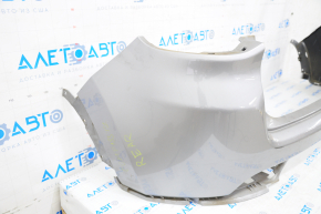 Rear bumper bare upper part Jeep Compass 17-21 for parking sensors, silver