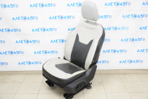Driver's seat Jeep Compass 17-18 with airbag, electric, leather, gray with black inserts, for cleaning