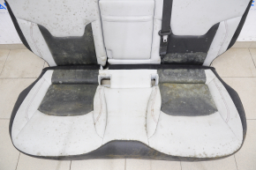Rear row of seats 2nd row Jeep Compass 17-18 leather, gray with black inserts, for cleaning