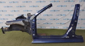 Front left quarter VW Passat b8 16-19 USA blue with central pillar, bent side member, bumps